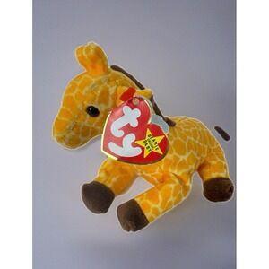 Ty Beanie Baby Twigs the Giraffe 1995 Style 4068 PVC Pellets Original Tags